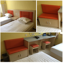 Hotel staff dormitory room Standard Room complete bed box rack furniture conjoined computer luggage cabinet