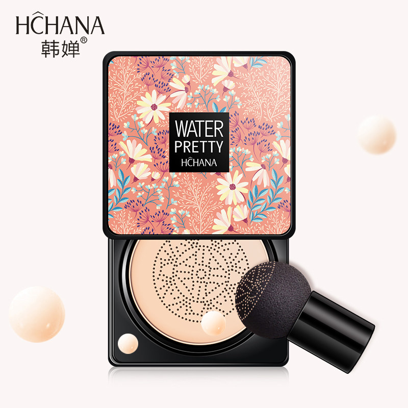 Mushroom Air Cushion Bb Cream Small Grinding Mushrooms Head Grinding Joux For Flawless Moisturizing Water Resistant to Bright Complexion Trekking 