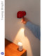 Used Santa Cole Space Age Tatu Red Wall Lamp Designer Water Pipe Bedroom Bedside Dimmable Lamp