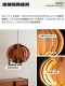 Vintage Wood Style Moon Pendant Lamp Wabi-Sabi Style French Retro Dining Room Study Bedroom Bar Homestay Lighting Fixtures