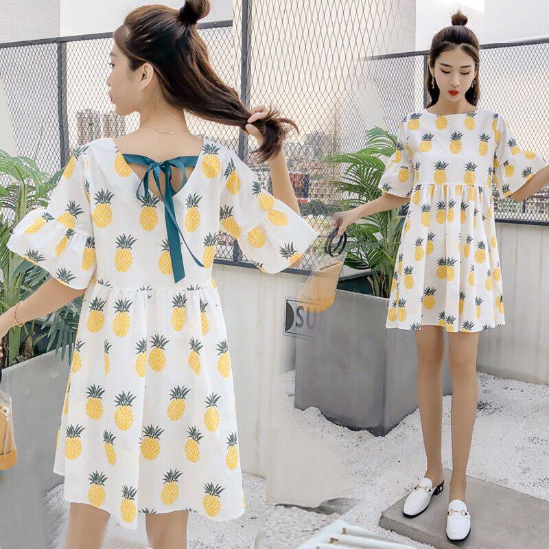 Maternity Summer Dress Summer Short Stature Set New Little Fresh Maternity Dress Hot Mom Summer Skirt
