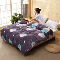 Flannel quilt cover đơn mảnh đôi nhung đơn đôi 200x230cm ký túc xá sinh viên 6x7x7 san hô chăn mùa đông chăn mỏng