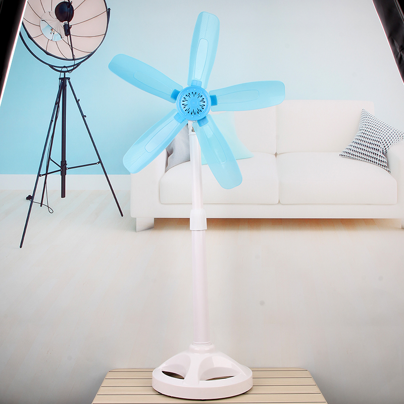 Floor small fan telescopic without mesh hood electric fan mute Home Dormitory Vertical Small Five Leaves Floor Fan small