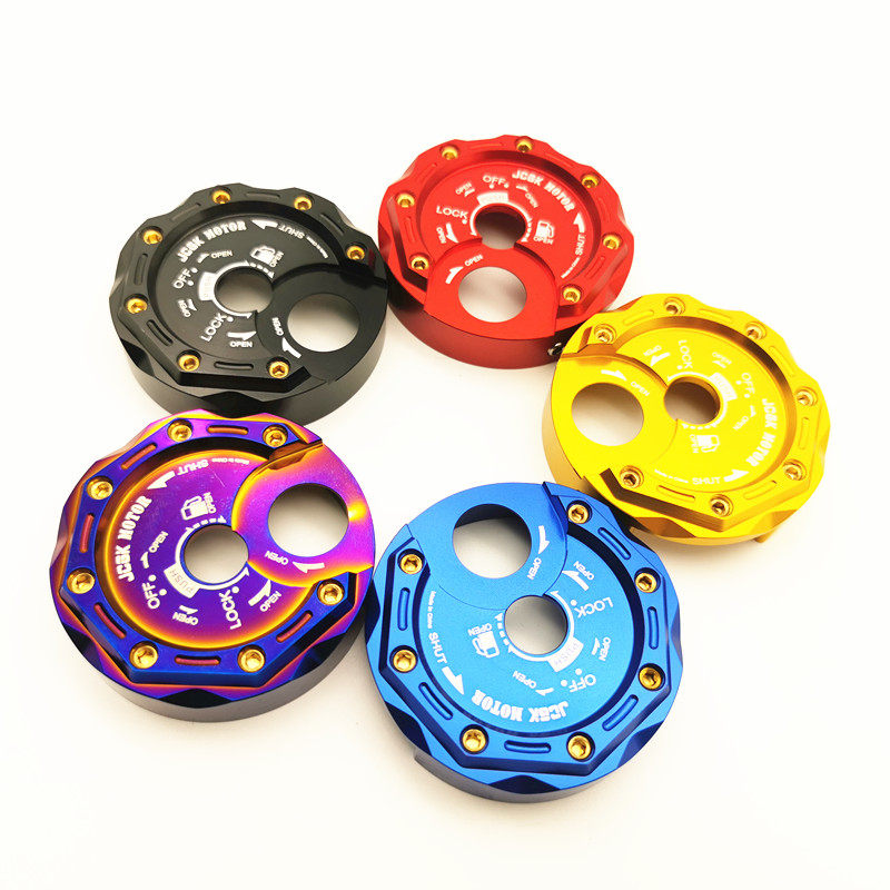 Hard fought three generations of four generation locomotive retrofitting accessories JCGK burnt titanium aluminum alloy CNC electronic door lock lid