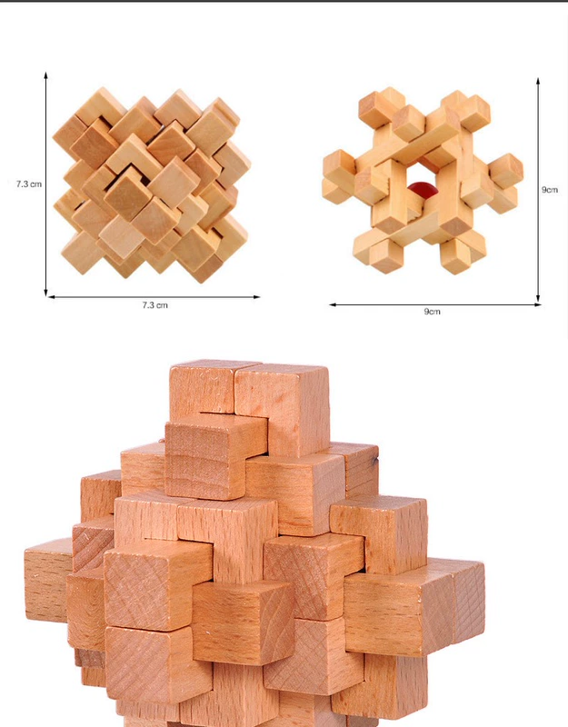 Hai mươi bốn ổ khóa 24 khóa đồ chơi bằng gỗ rắn quà tặng cho trẻ em trí thông minh dành cho người lớn lắp ráp Kong Ming khóa Lu Ban mở khóa cửa hàng búp bê