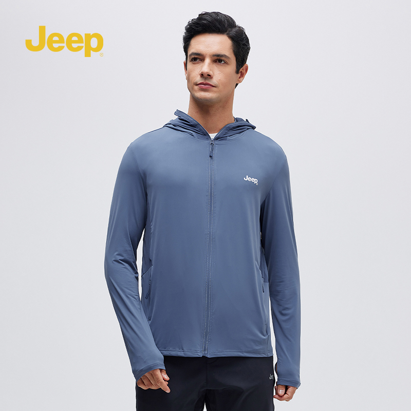 Jeep吉普防晒衣男士2025春夏季薄款防紫外线皮肤衣运动服外套男Y