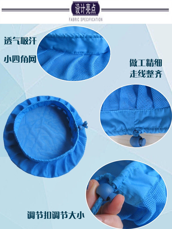 nón trùm đầu y tế Mũ đi làm xưởng chống bụi nam nữ, có thể điều chỉnh kích cỡ, mũ lưới thực phẩm hợp vệ sinh, mũ bên trong sạch sẽ của nhà máy dành cho nhân viên cách đội mũ y tế mũ chụp tóc y tế