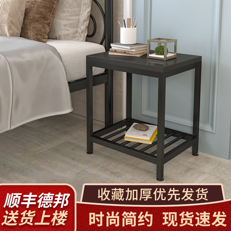 Bed head cabinet minimalist modern Nordic ins wind headboard shelf Bedroom small lockers bedside table small tea table-Taobao