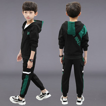 Boys  autumn suit 8 ten 10 Middle and large childrens Korean version of the movement 11 Primary school students 13 Children 14 three-piece set 12-15 years old