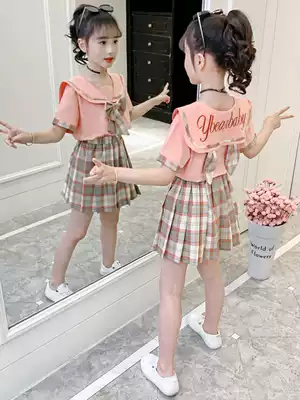 3 Girls summer dress 2021 new style 4 little girls 5 children 6 princess skirt 8 Western style suit 10-12 years old