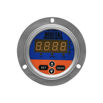 YL-817Z axial stainless steel intelligent digital display pressure switch bigroup relay controller electronic pressure gauge