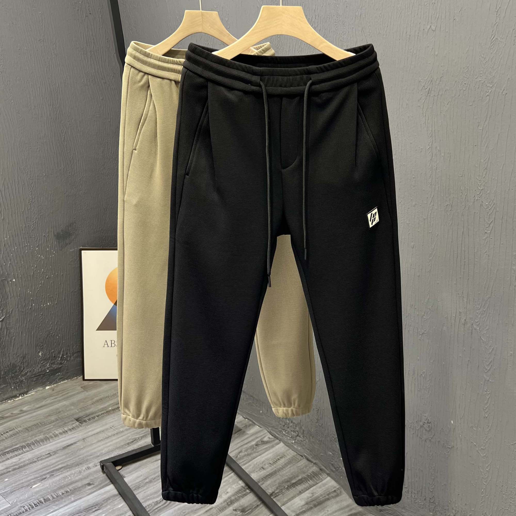 Comfort 100 Hitch Casual Pants Men Loose Thickened Bunch Foot Pants Youth Fashion Tide Sports Acropolis Pants Autumn Winter New-Taobao