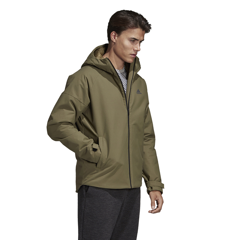 Adidas adidas 2019 nam HOODED PAD JKT cotton quần áo DZ7624 - Quần áo độn bông thể thao áo phao cổ lông