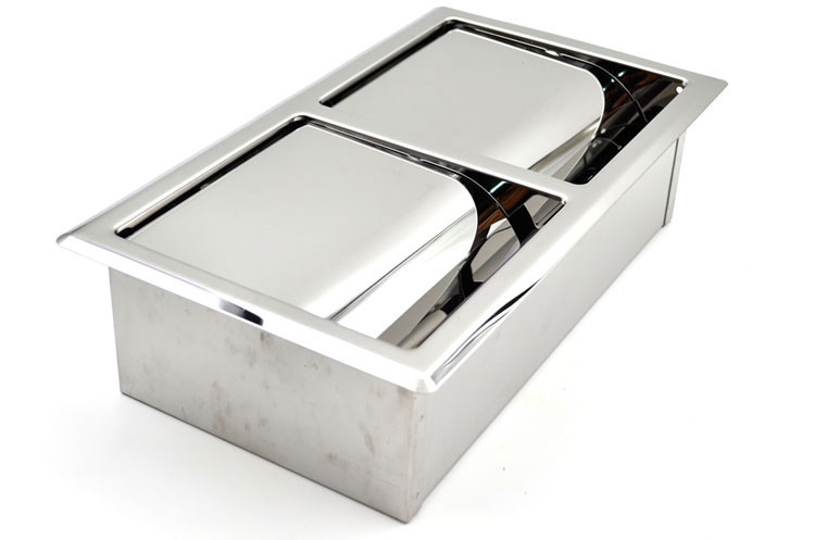 Kohler K-18396T-S Eouya In-Wall Double Layer Toilet Paper Holder