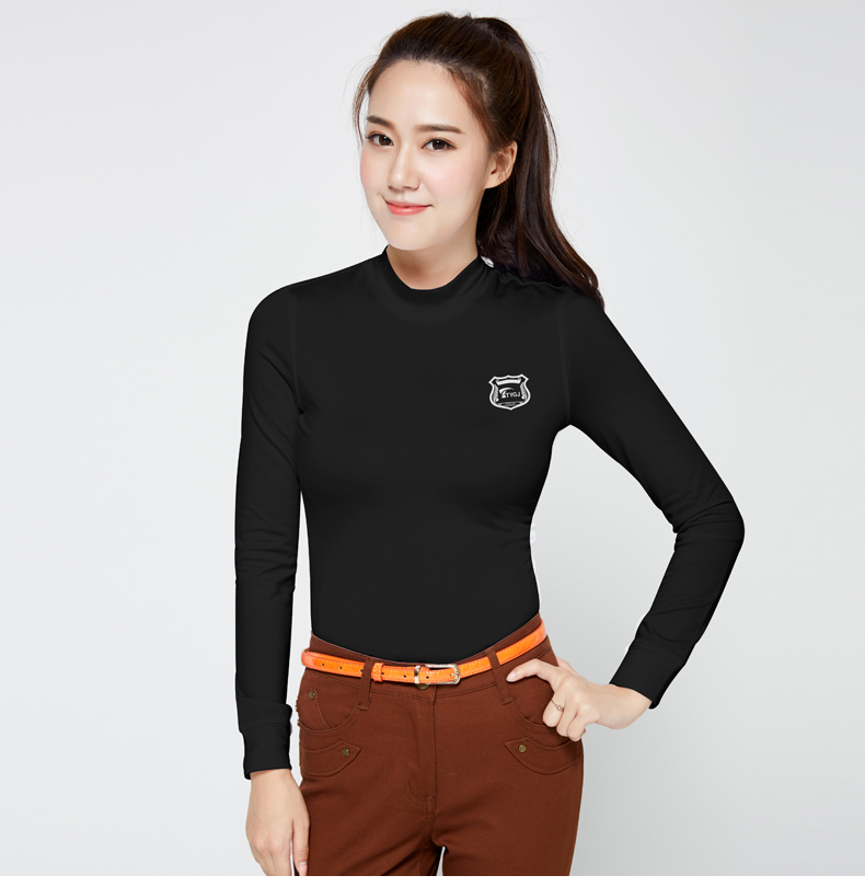 Mùa thu và mùa đông quần áo golf nữ chạm đáy áo sơ mi dài tay kéo dài áo thun lụa lụa áo ấm quần áo mùa thu 	giày đánh golf adidas	