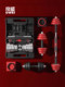 Solid Pure Iron Dumbbells for Men's Fitness, Home Kettlebells, Electroplated Barbells, Adjustable Weight, 20-Piece Set Combination Equipment