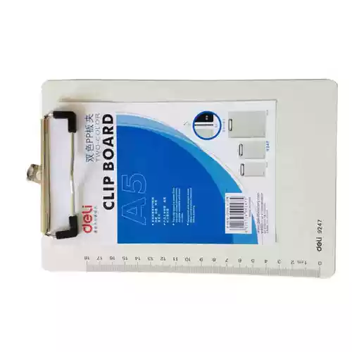 Deli 9247 Написание самолета PP Материал написание подушки A5 Плата Pate Part Plate Студенческая подушка доска