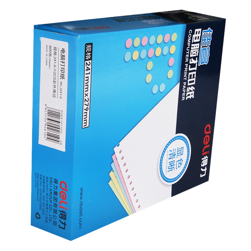 Continuous Paper 241-3 Computer Printing Paper Deli/Deli