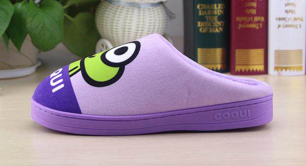 Pantoufles enfants en suède pour hiver - semelle caoutchouc - Ref 1007044 Image 19