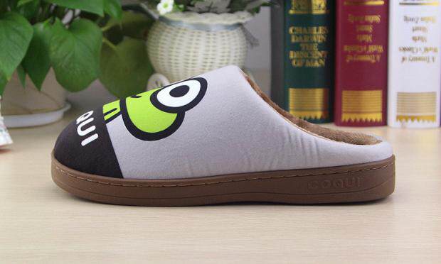 Pantoufles enfants en suède pour hiver - semelle caoutchouc - Ref 1007044 Image 29