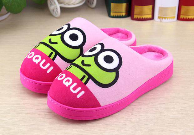 Pantoufles enfants en suède pour hiver - semelle caoutchouc - Ref 1007044 Image 7