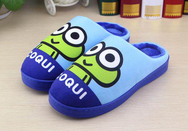 Pantoufles enfants en suède pour hiver - semelle caoutchouc - Ref 1007044 Image 21