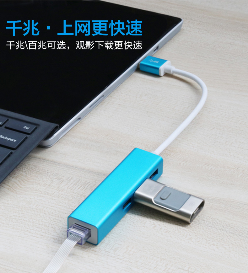 Tin tức chính hướng Microsoft pro5 bề mặt 4 docking cáp adapter mạng trạm USB 3.0 bên ngoài trung tâm chuyển đổi Tablet PC Phụ kiện USB Adapter splitter giao diện đa chức năng - USB Aaccessories sạc micro
