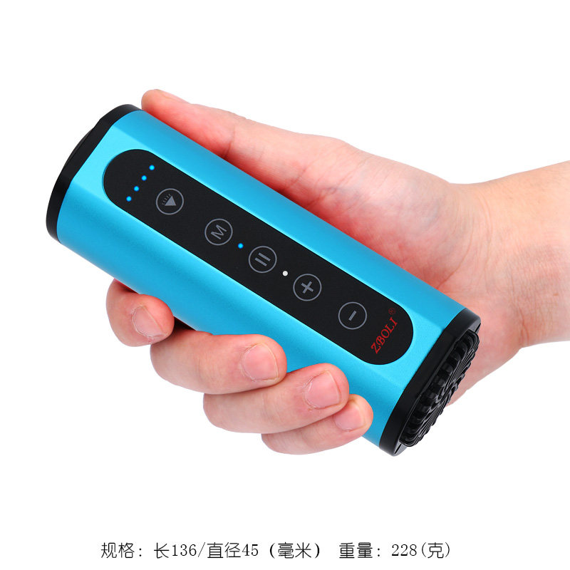 Portable small Bluetooth audio Wireless mini mobile charging flashlight Subwoofer Bicycle riding speaker