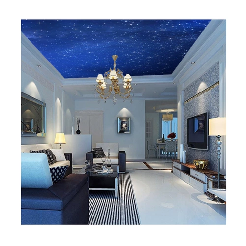 Космические звездные потолочные потолочные обои сделают современную простую гостиную спальню с откидкой ktv обои 3D стены ткань
