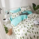 Nhỏ bông tươi denim bông ký túc xá ba mảnh 1,8 / 1,5m mục vụ lanh giường chăn Mikasa - Bộ đồ giường bốn mảnh