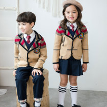 Primary school uniforms Spring and autumn winter clothing British Academy style kindergarten Garden clothing cotton suit class sweater jacket