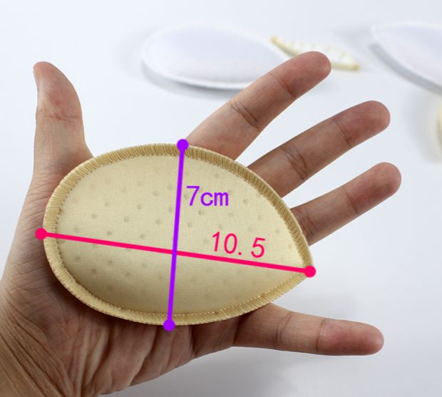 Nhỏ đệm độn miếng đệm ngực pad áo tắm yoga quần áo lót đồ lót chèn lỗ thông hơi đầy đặn AB cup miếng lót mút xốp độn ngực hình hạt đậu