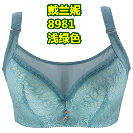 戴兰妮 8981 聚拢 C 杯 大 码 D 杯 胖 MM 内衣 文胸 定型 乳罩 抹胸 式 蕾丝.