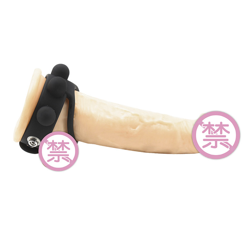 Imitation penis bump friction alternative stimulation penis ring scrotum bondage sleeve silicone lock fine ring sm sex toys - Taobao