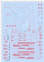 Up Model RG Unicorn RX-0 Sacred Perfect Unicorn Dedicated Water Sticker (GD200B)