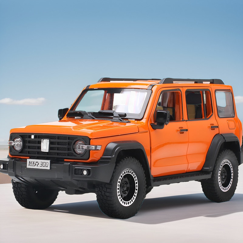 Large Scale Realistic Tank 300 Alloy Car Model, Wey Off-Road Jeep, Children's Toy Car, Gift for Boys
