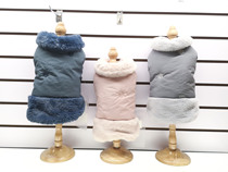 Aimeng 2020 Autumn and Winter new pet dog fur collar embroidery thick cotton clip puppy vest winter vest