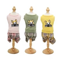 Love Dog 2020 Spring and summer pet clothes Teddy is green and small dog clothes than bear plate four footwear