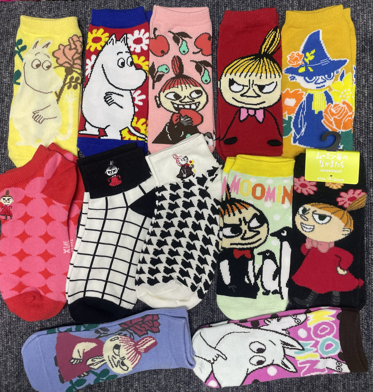 Moomin Socks, Cute Cartoon Adult Short Socks, Mid-Calf Length Moomin Socks, Cute Cartoon Adult Short Socks, Mid-Calf Length