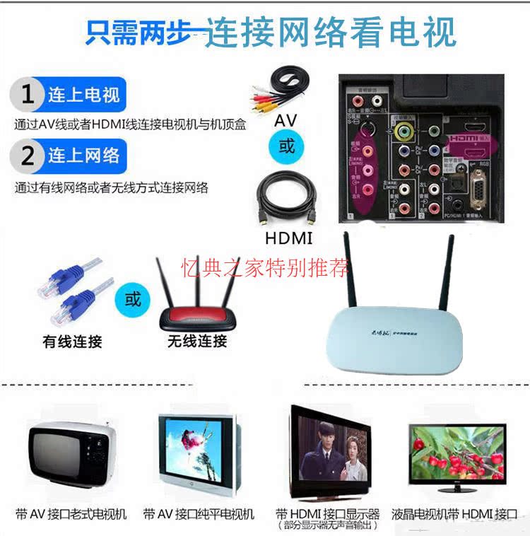 modem router wifi HYUNDAI / Blog đám mây hiện đại K1 set-top box mạng thông minh HD TV 8G tích hợp WiFi modem wifi