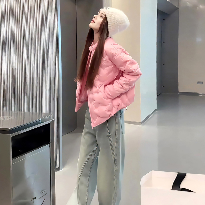 2026 Autumn and Winter New Korean-Style Pink Fashionable High-End Lightweight Warm Short down Jacket for Women 2026 Autumn and Winter New Korean-Style Pink Fashionable High-End Lightweight Warm Short down Jacket for Women