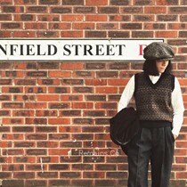 Remains19aw Shetland 100% Wool Fair Island pattern knitted vest Traditional English Vintage