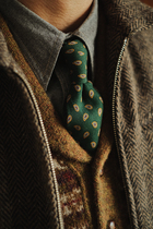 REMAINS English Retro Gentleman Elegant Classic Print RAYON Handmade Ties