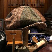 UK imported Harris Tweed stitching style newspaper hat Tweed retro NewsBoyCap spot