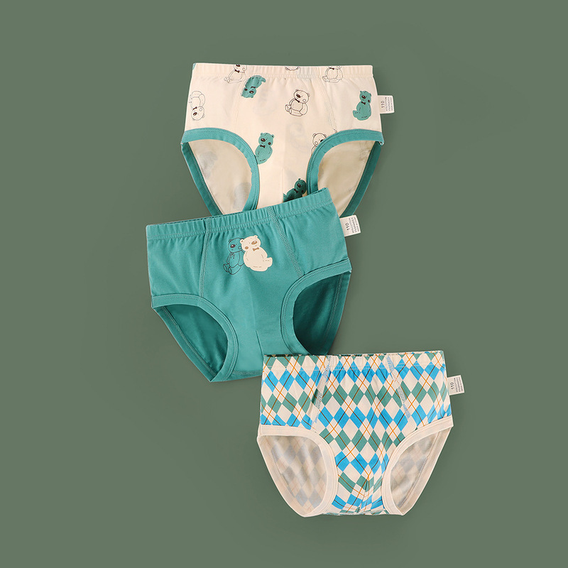 Boys' Briefs, Kidsren's Pure Cotton Shorts, Cotton, for Medium and Large Kidsren, Does Not Pinch the Buttocks, Category A, Baby Boys