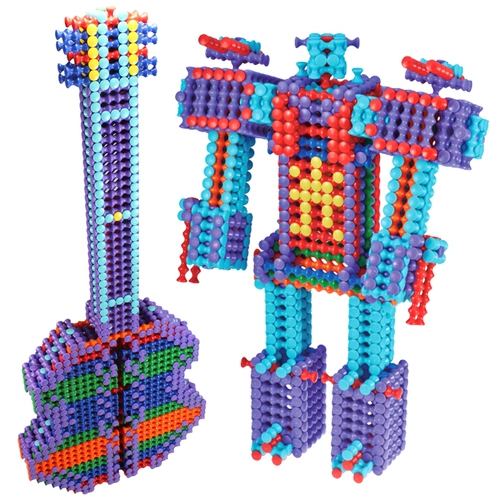 Бамбуковый конструктор, игрушка для мальчиков, робот, детский транспорт, подарок на день рождения