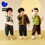 Бархатная маленькая двусторонная зимняя детская удерживающая тепло куртка подходит для мужчин и женщин