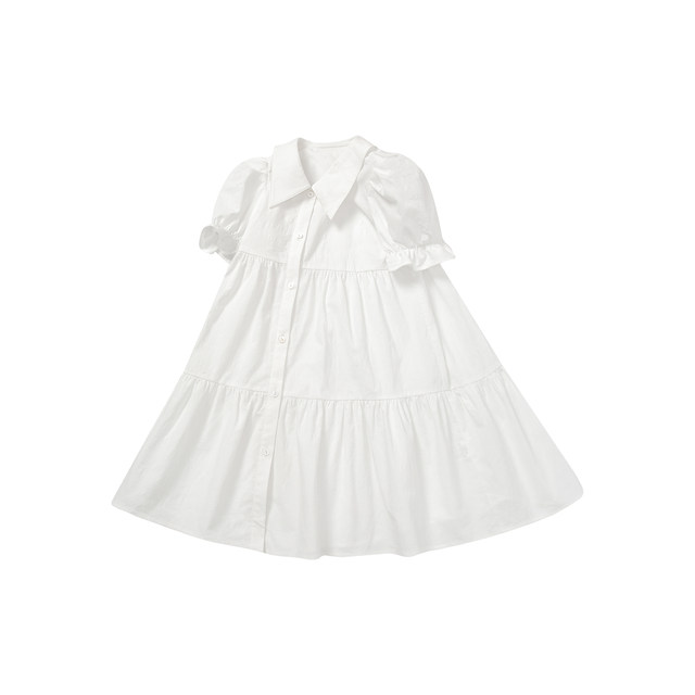 Mini Barabara ພໍ່-ແມ່ ຄົນອັບເດດ: summer ແມ່-daughter dress preppy style bud sleeve dress