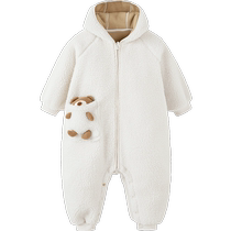 (Same style in the mall) Mini Balabala Boys and Girls 2024 Autumn and Winter Cute Baby Romper Clothes