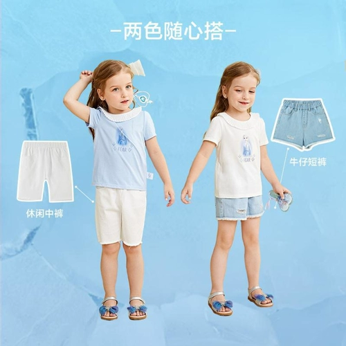 Маленькая детская летняя тонкая футболка, рукава фонарики